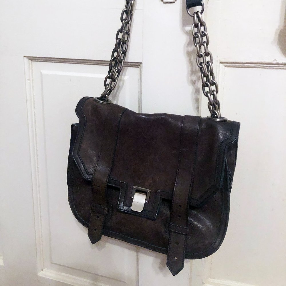 RARE VINTAGE Proenza Schouler PS1 Messenger Bag with Chain Strap